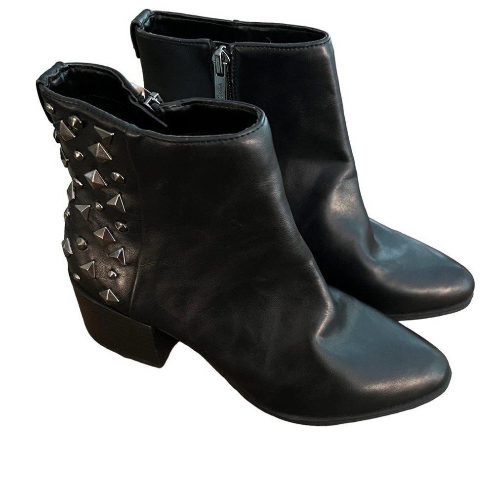 Circus By Sam Edelman Jaimee Women's Ankle Boots Gunmetal Stud‎ Detail 7M NWOB